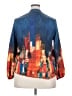 Unbranded Print Blue 3/4 Sleeve Blouse Size XXL - photo 2