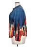 Unbranded Print Blue 3/4 Sleeve Blouse Size XXL - photo 5