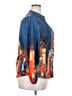 Unbranded Print Blue 3/4 Sleeve Blouse Size XXL - photo 4