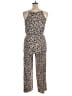 Kaileigh Animal Print Ivory Black Jumpsuit Size XL - photo 2