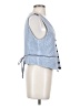 Zara Basic Blue Sleeveless Blouse Size S - photo 4