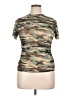 Forever 21 Plus Camo Green Short Sleeve Turtleneck Size 0X - photo 1