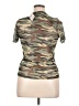 Forever 21 Plus Camo Green Short Sleeve Turtleneck Size 0X - photo 2