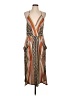 BCBGeneration Paisley Tan Casual Dress Size L - photo 1
