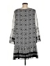 Max Studio 100% Polyester Houndstooth Gray Casual Dress Size M - photo 2