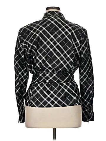 Jones New York Signature Long Sleeve Silk Top (view 2)
