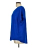 Pleione 100% Polyester Blue Short Sleeve Blouse Size L - photo 5