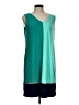 MSK Color Block Teal Casual Dress Size 12 - photo 1