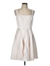 Jill Jill Stuart 100% Polyester Metallic Silver Cocktail Dress Size 10 - photo 1