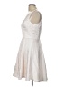 Jill Jill Stuart 100% Polyester Metallic Silver Cocktail Dress Size 10 - photo 5