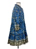 Veronica Beard Paisley Blue Casual Dress Size 2 - photo 4
