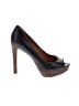 Ash 100% Leather Black Heels Size EU 38 - photo 1