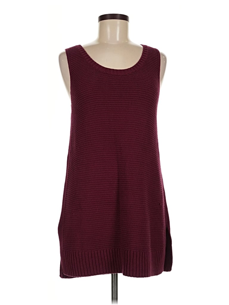 Pre-owned Gap Outlet Sweater Vest In Burgundy