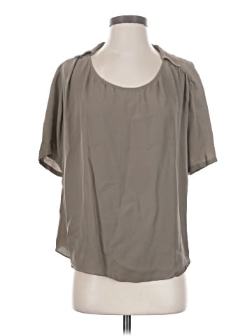 Halston Heritage Short Sleeve Silk Top (view 1)