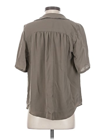 Halston Heritage Short Sleeve Silk Top (view 2)