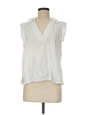 Banana Republic Factory Store Sleeveless Button-Down Shirt (view 1)