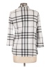 Eden & Olivia Plaid White 3/4 Sleeve Blouse Size M - photo 2