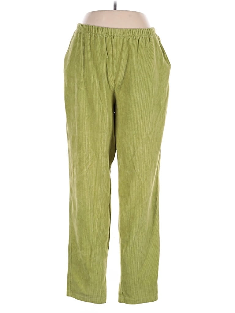 Pre-owned Lands' End Casual Pants In Green