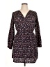 Bar III 100% Polyester Print Brown Casual Dress Size XL - photo 1