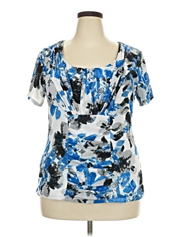 Alfani Short Sleeve Blouse (view 1)
