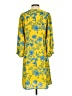 CAbi 100% Polyester Floral Yellow Casual Dress Size S - photo 2