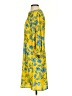 CAbi 100% Polyester Floral Yellow Casual Dress Size S - photo 5