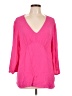 Cato 100% Rayon Pink 3/4 Sleeve Blouse Size L - photo 1
