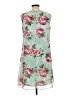 Echo 100% Polyester Floral Green Casual Dress Size 10 - photo 2