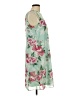 Echo 100% Polyester Floral Green Casual Dress Size 10 - photo 4