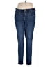 Ann Taylor LOFT Solid Blue Jeans Size 16 - photo 1