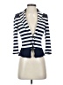 White House Black Market Stripes Blue Jacket Size 2 - photo 1