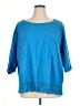 Ellos Blue 3/4 Sleeve T-Shirt Size 1X - photo 1