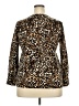 Talbots 100% Wool Animal Print Brown Wool Pullover Sweater Size 2X - photo 2
