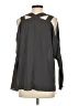 Juicy Couture 100% Polyester Gray Long Sleeve Blouse Size S - photo 2