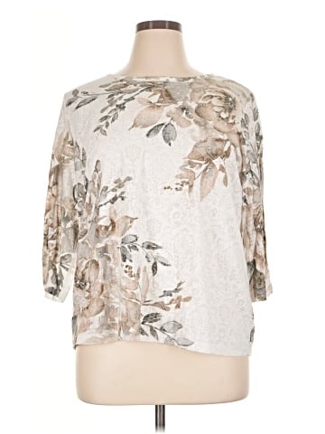 Alfred Dunner 3/4 Sleeve T-Shirt (view 1)