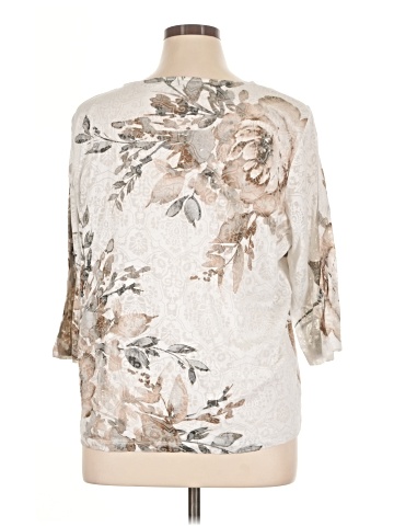 Alfred Dunner 3/4 Sleeve T-Shirt (view 2)