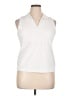 Sigrid Olsen Ivory Sleeveless Blouse Size XL - photo 1