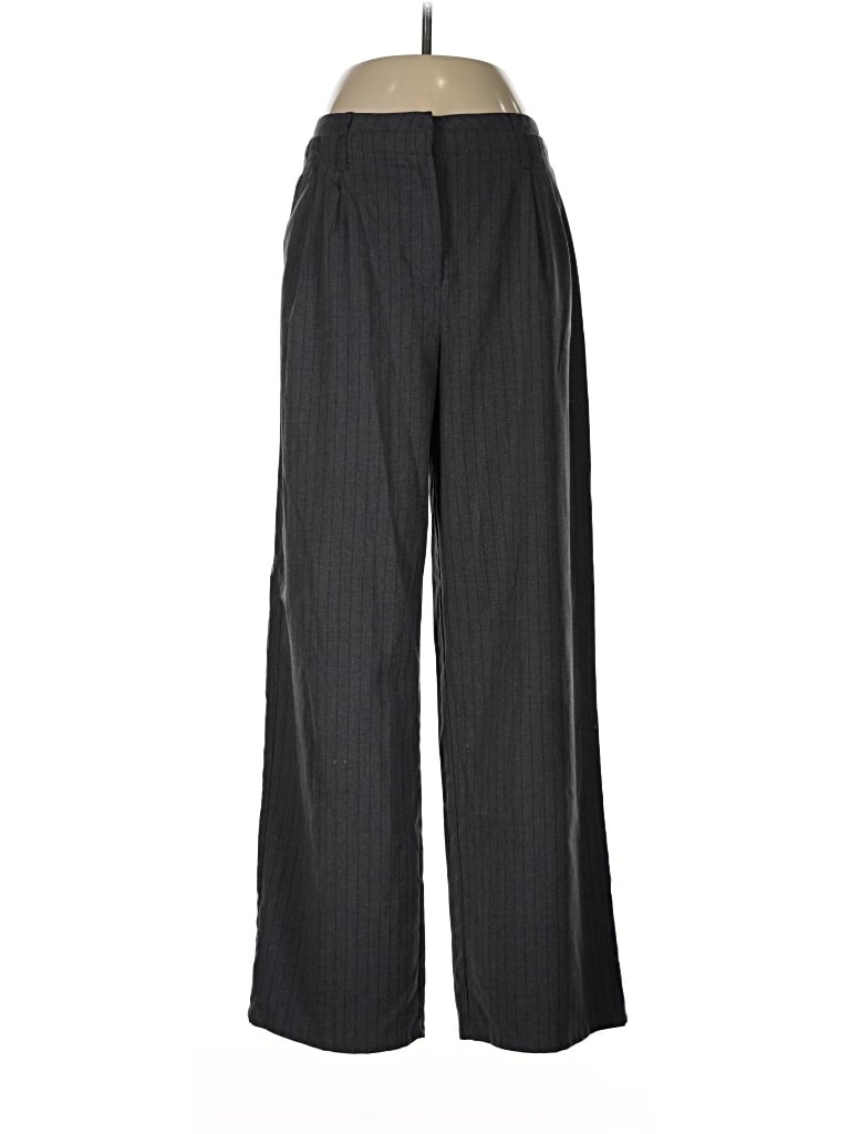 Pre-owned Bershka Dress Pants In Gray