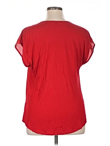 INC International Concepts Short Sleeve Blouse (view 2)