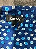 DKNY 100% Polyester Polka Dots Blue Long Sleeve Blouse Size M - photo 7