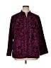 Parsley & Sage 100% Polyester Paisley Purple Jacket Size 1X - photo 1