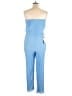 Assorted Brands Solid Blue Jumpsuit Size XL - photo 2