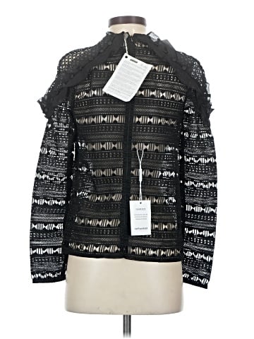Self-Portrait Long Sleeve Top (view 2)