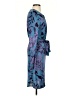 Tory Burch 100% Rayon Print Blue Cocktail Dress Size S - photo 4