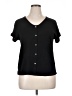 Adele & May 100% Polyester Black Short Sleeve Top Size XL - photo 1