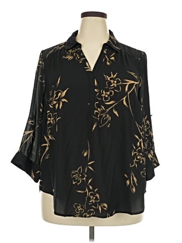 Torrid 3/4 Sleeve Blouse (view 1)