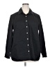Lands' End Solid Black Long Sleeve Button-Down Shirt Size 20 - photo 1