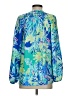 Lilly Pulitzer 100% Silk Blue Long Sleeve Silk Top Size S - photo 2