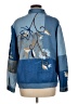Indigo Moon Print Blue Denim Jacket Size M - photo 2