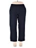 GRAFFITI Solid Blue Casual Pants Size XL Petite - photo 1